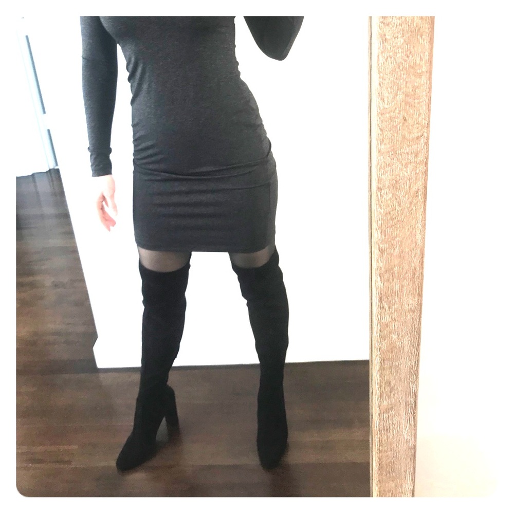 Steve Madden thigh high boots.